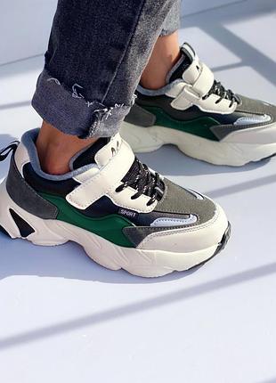 Кроссовки утепленные на плюше, кроссовки детские