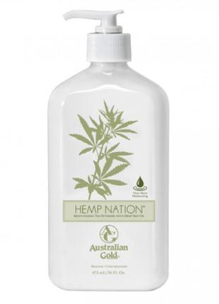 Australian gold hemp nation original body lotion увлажняющий лосьон после загара1 фото