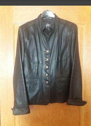 Шкіряний вінтажний жакет р.l/xl
