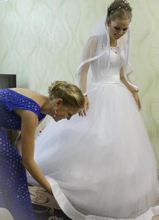 Нежное свадебное платье2 фото