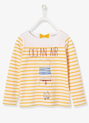 Кофта хлопковая для девочки 8лет-126см, vertbaudet , франция