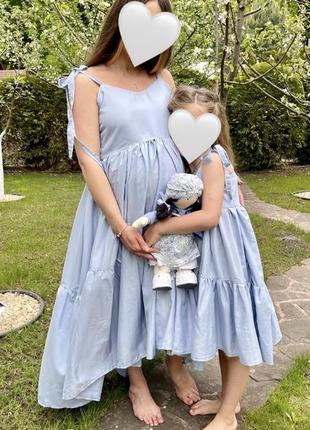Сукні для мами і дочки family look