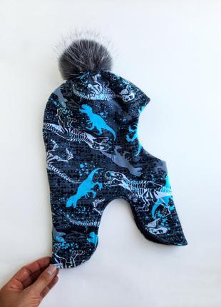 Демисезонный, зимний шлем для мальчика