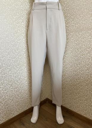 Молочні, класичні,повсякденні штани zara2 фото