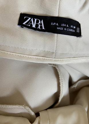 Молочні, класичні,повсякденні штани zara4 фото
