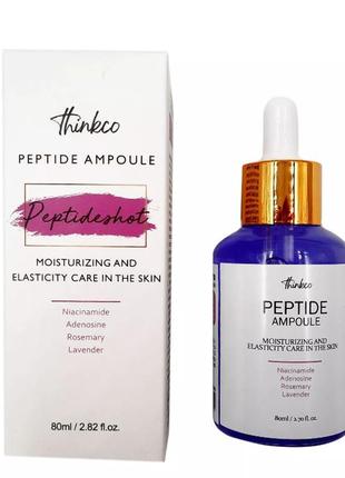 Омолоджуюча сироватка з пептидами thinkco peptide shot ampoule2 фото