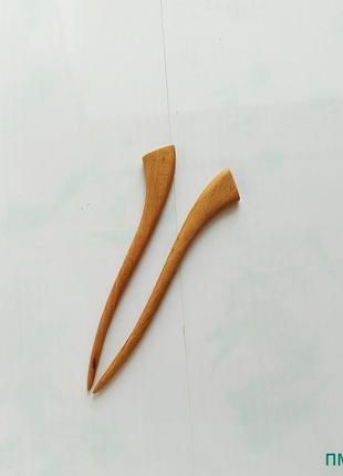 Шпилька для волосся з дерева парна "1+1 ф 12 ".4 фото