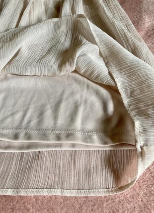 Сукня міні із мереживом сарафан пудровий5 фото