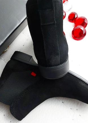 Marc joseph new york оригинал замшевые черные ботинки челси  чорні замшеві челсі6 фото