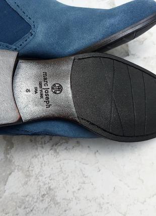 Marc joseph new york оригинал замшевые синие ботинки челси3 фото