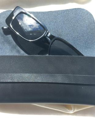Стильний футляр для окулярів чорний чохол чохол для окулярів 70324 фото
