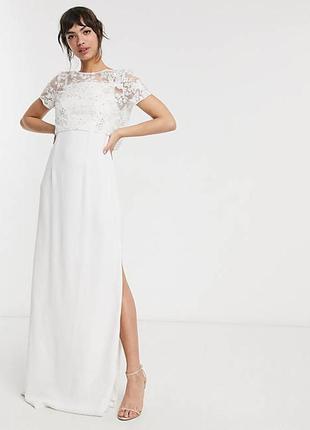 Шикарне весільне плаття розмір xs