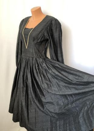 Фэнтези готическое черное платье
