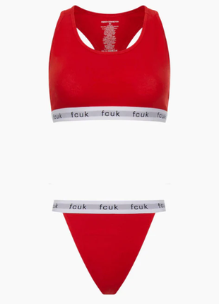 Комплект білизни  червого кольору  french connection fcuk