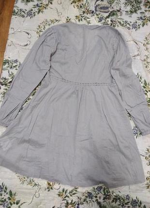 Лёгкое хлопковое 👗 платье для беременных4 фото