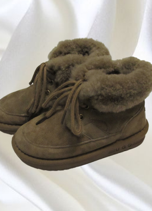 Ugq зимние ботинки с опушкой, сапожки на меху 17,5 см