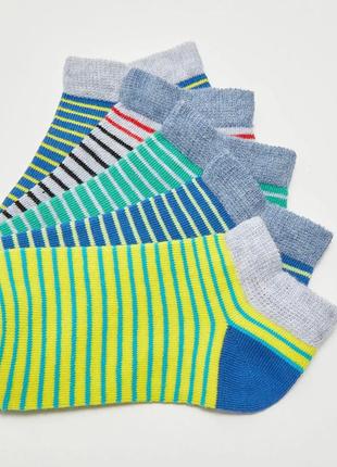26-29/30-33/34-37/38-40 нові фірмові дитячі спортивні базові шкарпетки 5 пар смужка lc waikiki носки3 фото