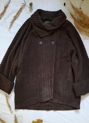 Піджак вельветовий тонкий/ куртка вельветова тонка benetton5 фото