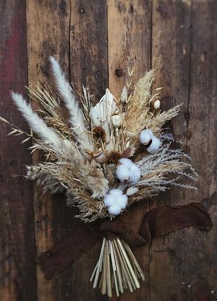 Букет из сухоцветов в стиле бохо