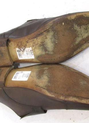 Туфли кожаные next, 47 (34 см), коричневые, отл сост!4 фото