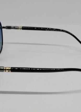Mercedes benz стильные мужские солнцезащитные очки капли серо синий градиент поляризированные4 фото