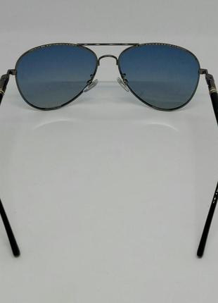 Mercedes benz стильные мужские солнцезащитные очки капли серо синий градиент поляризированные5 фото