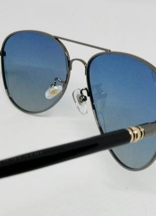 Mercedes benz стильные мужские солнцезащитные очки капли серо синий градиент поляризированные9 фото