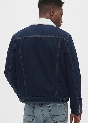 Джинсовая куртка с мехом gap