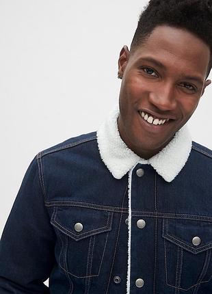 Джинсовая куртка с мехом gap