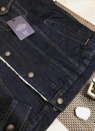 Джинсовая куртка с мехом gap