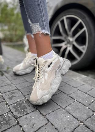 Жіночі кросівки  so.kass sneakers beige женские кроссовки6 фото