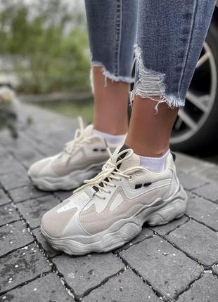 Жіночі кросівки  so.kass sneakers beige женские кроссовки8 фото