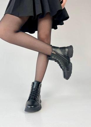 Жіночі ботінки  d-boot black женские ботинки3 фото