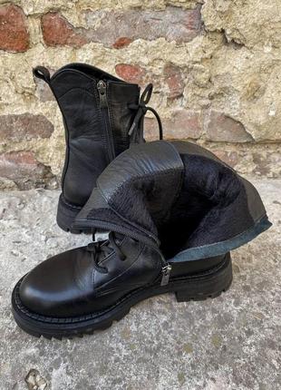 Жіночі ботінки  boots black фліс женские ботинки  чёрные