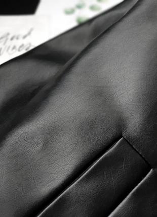 Женская новая оверсайз косуха с утеплением утепленная утеплённая кожаная куртка на синтепоне9 фото