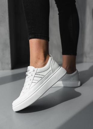 3740🍃кросівки в штучній шкірі👑