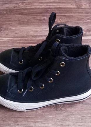 Кеды converse chuck taylor all star leather. размер 31.