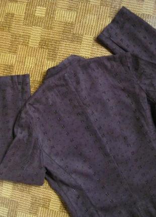 Льняной пиджак жакет из льна 100% лён прошва ришелье шитье от betty jackson ☕ наш 42-44рр10 фото