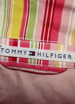 Полосатый стрейчевый котоновый пиджак tommy hilfiger р.l/xl оригинал5 фото