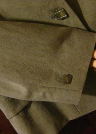 Пиджак жакет льняной из льна лён + вискоза alex & со ☕ 42eur/наш 48р8 фото