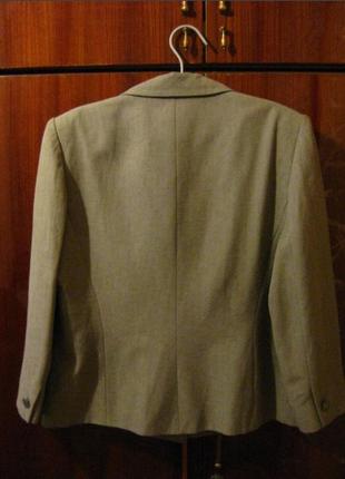 Пиджак жакет льняной из льна лён + вискоза alex & со ☕ 42eur/наш 48р7 фото
