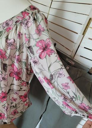 Нежная цветочная блуза3 фото