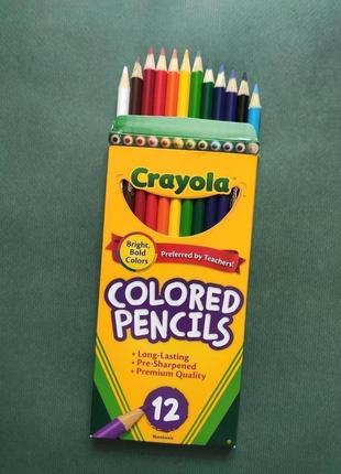 Кольорові олівці crayola usa яскраві кольори1 фото