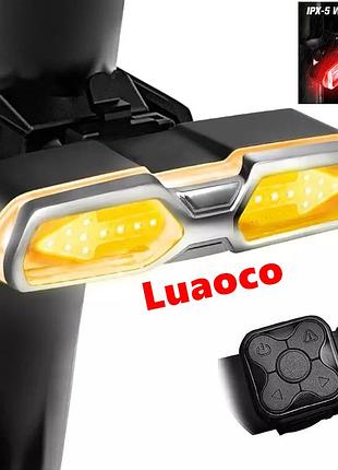 Беспроводная велофара задняя с указателями поворотов lu100. задний вело фонарь фара для велосипеда