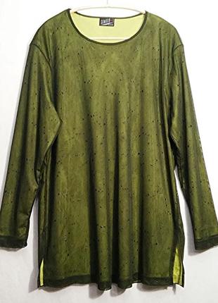 Samoon, блуза светр салатовий чорний