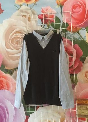 Підліткова обманка - сорочка на зростання 164/176