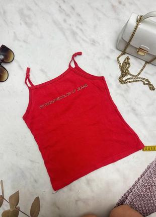 Майка красная котон