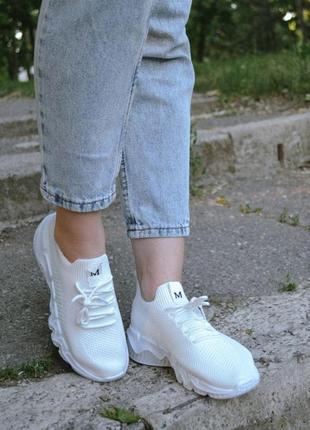 Жіночі кросівки  sneakers white v2 женские кроссовки5 фото