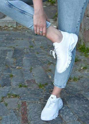 Жіночі кросівки  sneakers white v2 женские кроссовки2 фото