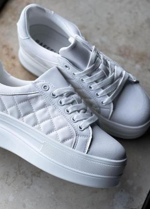 Жіночі кросівки  sneakers full white 1 женские кроссовки